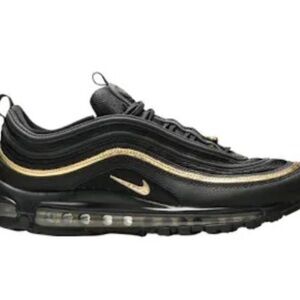 Nike Air Max 97 Black and Gold Sneakers